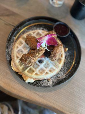 Chicken and waffles