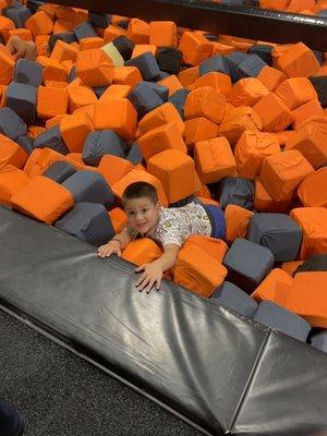 Having fun in the blocks!