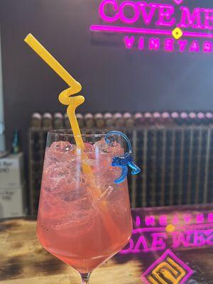 The Pink Lady spritzer