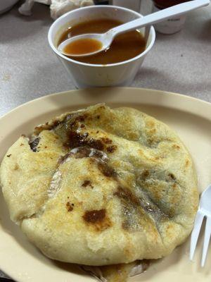 Pupusa de Bean and cheese