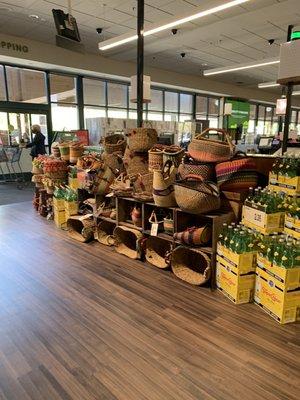 Entry way reminds me a bit of Whole Foods with the baskets.