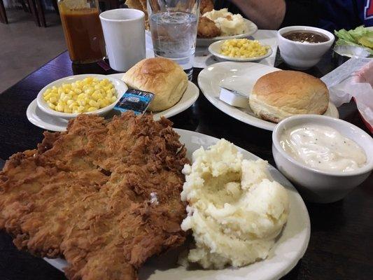 Chicken Fried Steak meal, Friday special!