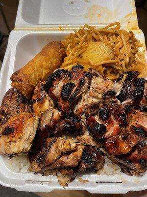 Bourbon Chicken plate