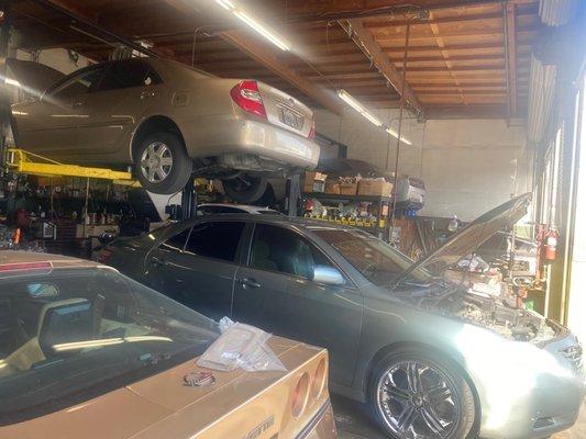 Busy garage