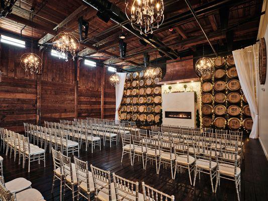 Barrel Room (Set up for ceremony)