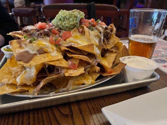 Their award winning nachos!  Well deserved award, they are delicious.