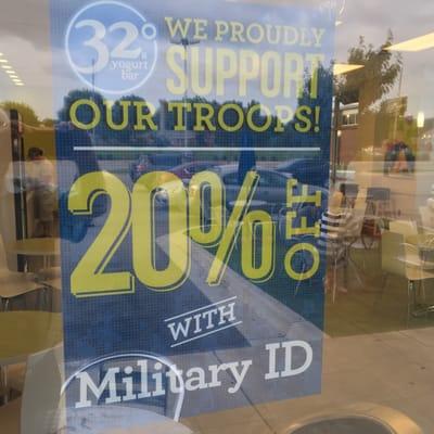 Military discount.