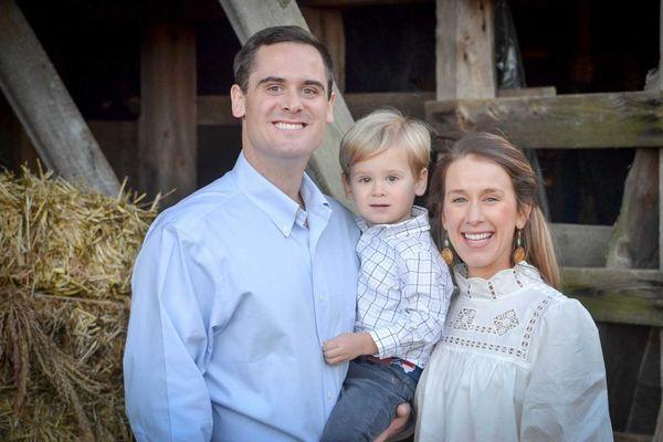 Dr. William Curtis with his wife and son, Mooresville, NC.