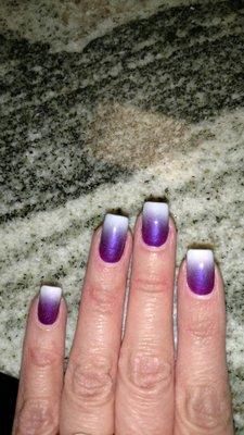 Pretty in purple ombre effect!