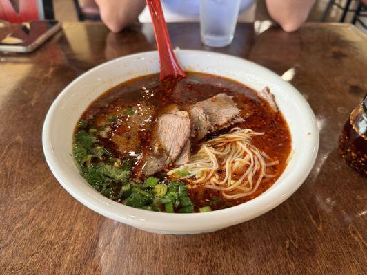 Signature beef noodle soup