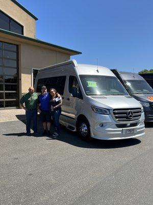 Another happy camper. Congratulations David & Vanessa on your new 2022 Gretch Strada Class B motorhome. Making dreams come true!