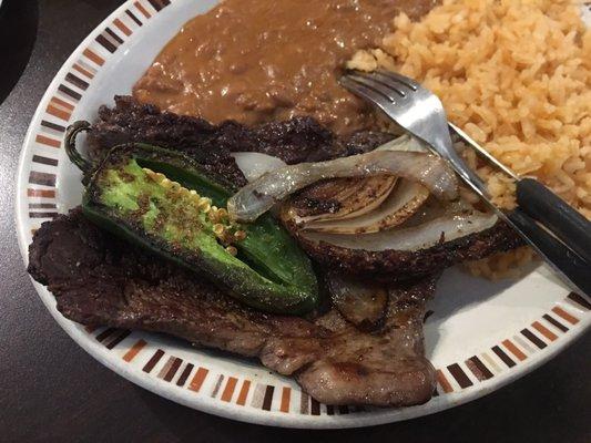 Carne Asada plate.