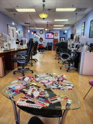 View of inside the salon