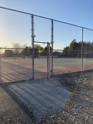 Tennis courts...