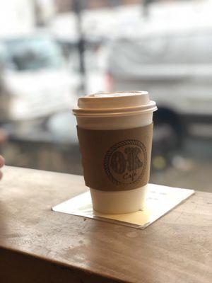 Coffee at the bar seating area