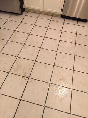 After/ acid cleaning floors