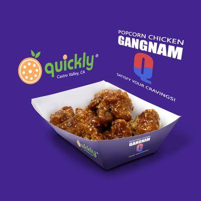 Gangnam Q (Korean BBQ) Popcorn Chicken. Sweet, peppery and spicy gochujang flavor.