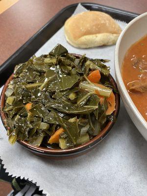 Collards-side dish for stew