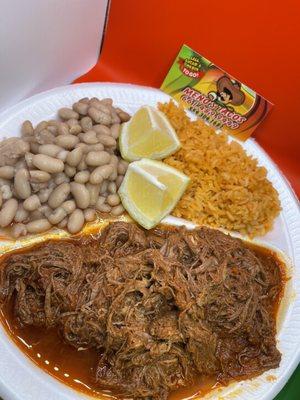 Birria combo plate