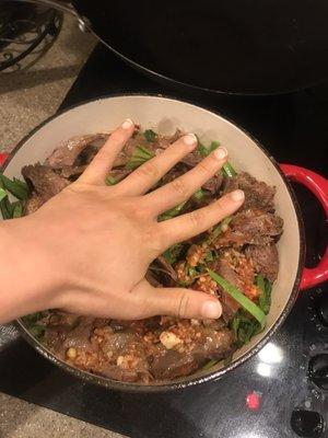 hand comparison for portion size