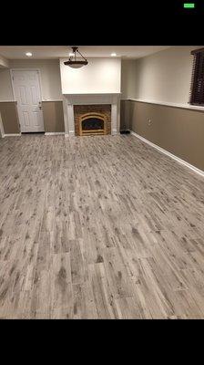 after Porcelain tile