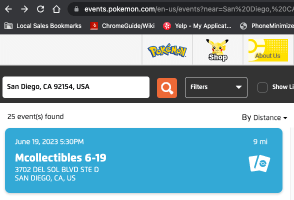 Find us on the Pokemon Official Website, too!