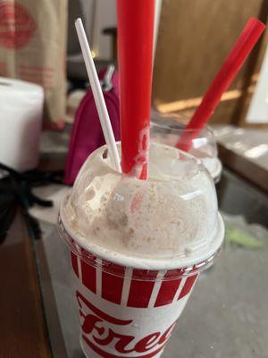 Very Berry Strawberry Shake and Key Lime Pie Concrete