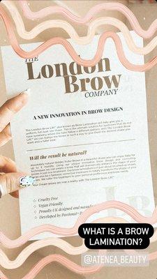 Information and Care Card for Brow Lamination