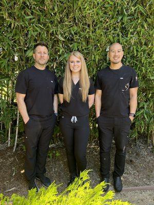 Dr. Aaron Gaily, Dr. Andrea Baker, Dr. Ryan Wong (from left to right)