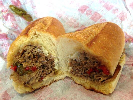 Pepper Steak with Bleu Cheese