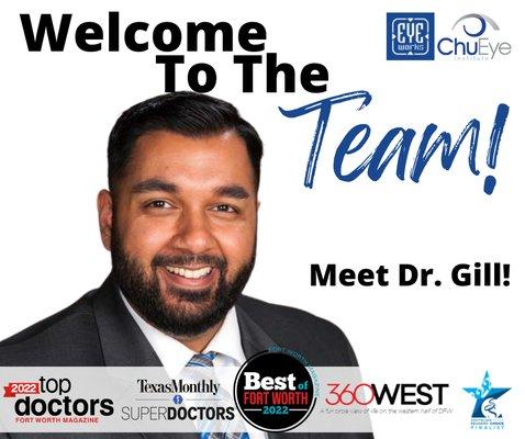 Dr. Barjinder Gill, OD joins the EYEWORKS team in Fort Worth and Southlake.