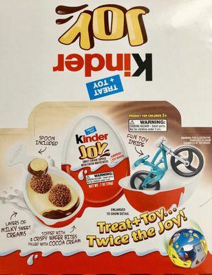 Kinder Joy available here ($12.99 for 12)