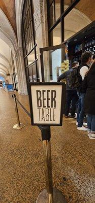 Beer table shop grand central