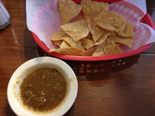 Best chips and salsa! Always spicy just the way I like it!