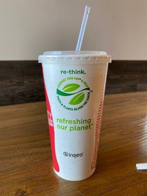 Compostable cups and straws for the win