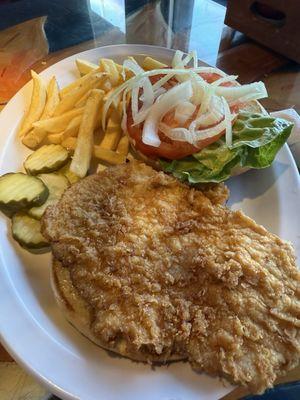 Tenderloin with fries