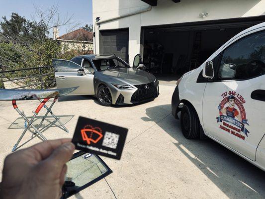 Windshield replacement on 2022 Lexus IS250