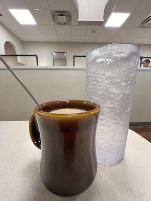 Our coffee and soda water