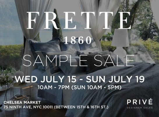 Frette Fine Linens Sample Sale