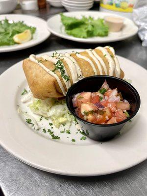 Chicken chimichanga