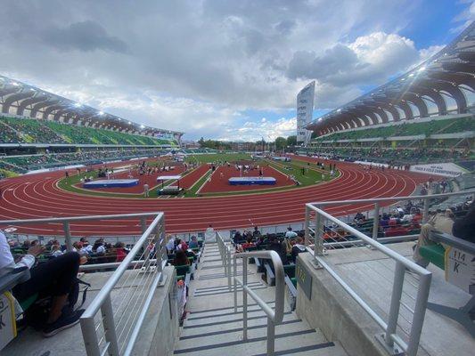 Hosting the Coaches and Media for the first NCAA Track & Field National Championships in the new stadium at Hayward Field.