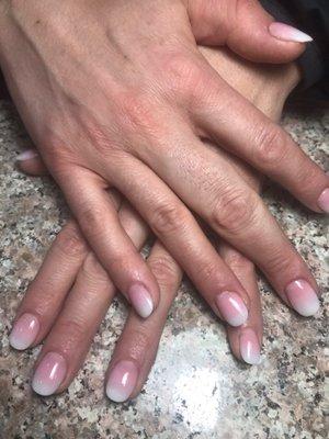 Pink ombré dip set by B!