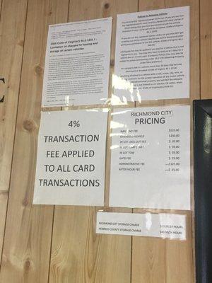 You can't have an inquiry fee as a % it has to be a flat fee.. this isn't legal. Not sure how or why this place is still in business!!