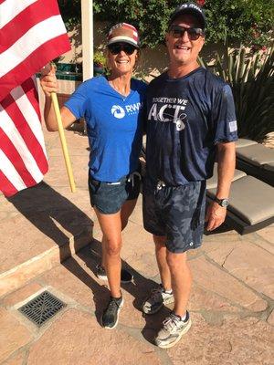 Giving back to our community is a key focus. Owners, Brad and Susanne, race to raise funds for a veteran-related cause.