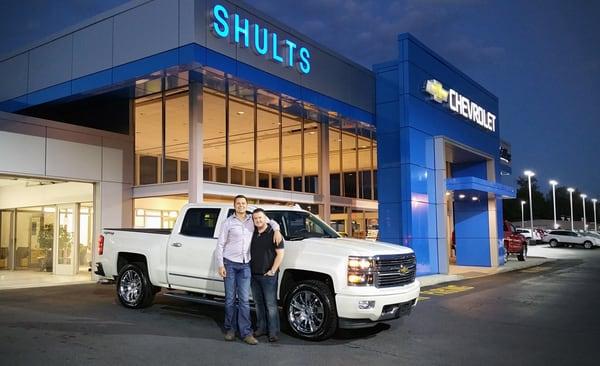 Taking delivery of our 2015 Chevy Silverado 1500 High Country edition!