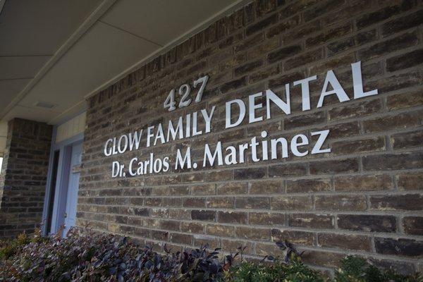 Outside signage at Duncanville dental office Glow Family Dental