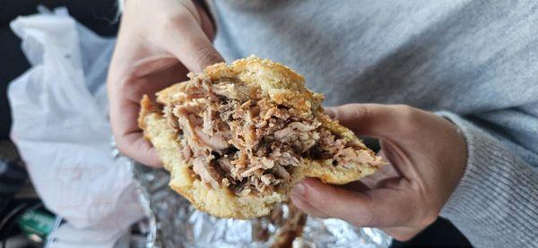 Pulled pork sandwich