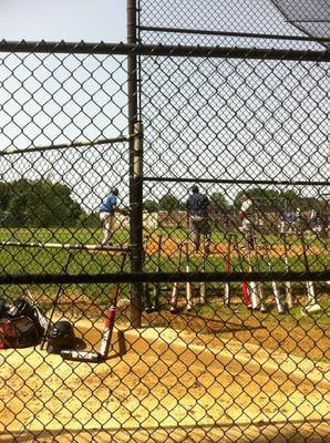 The lower baseball field at Einstein High School in Kensington, MD