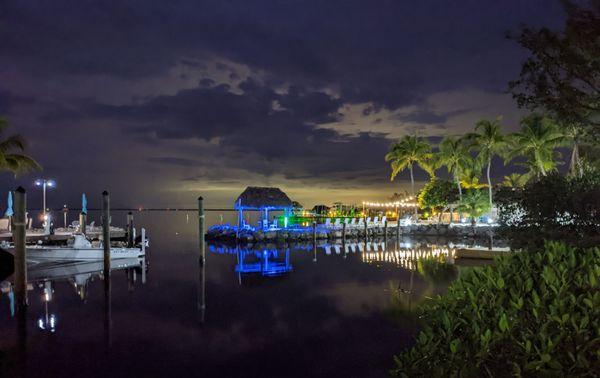 Harbor at night