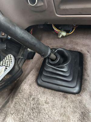 Crumpled shift boot